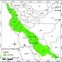 موقعیت رویشگاه زاگرس در ایران و استان‌های زاگرسی