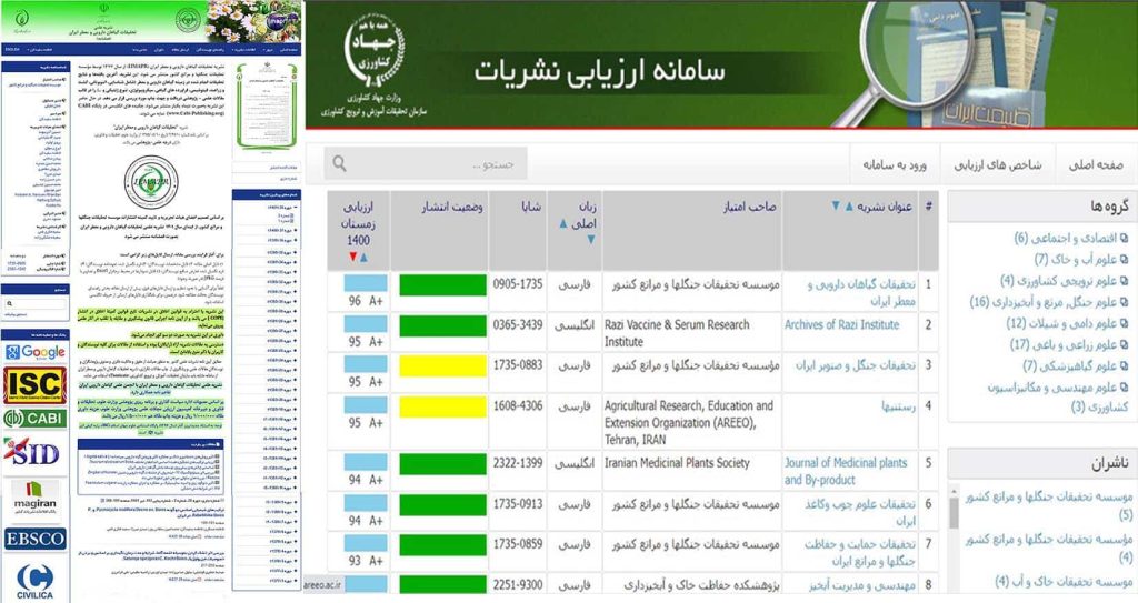 نشریه تحقیقات گیاهان دارویی و معطر ایران